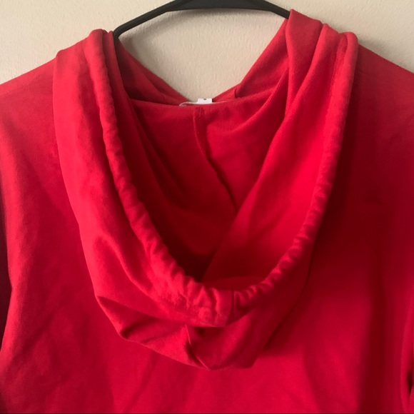 Superdown Cropped Red Hoodie Size Small - Picture 7 of 9